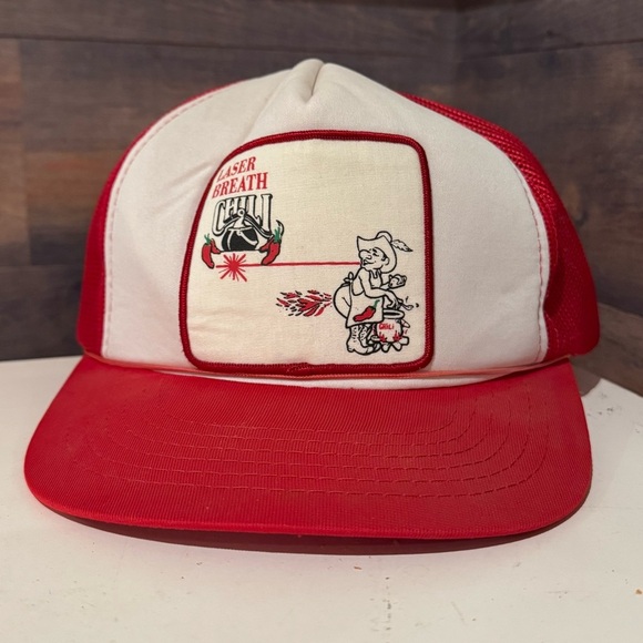 1980s novelty SnapBack trucker hat by Headwear
Laser Breath Chili - Picture 3 of 8